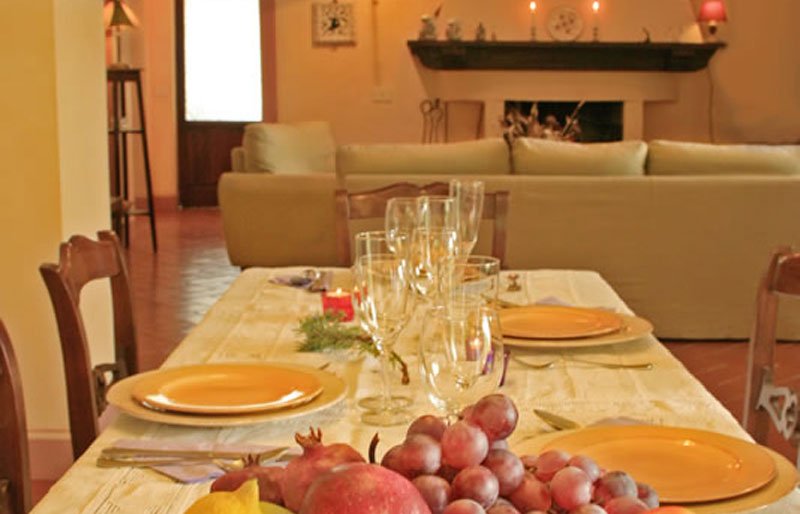 Gedekte tafel in Casa Claudia